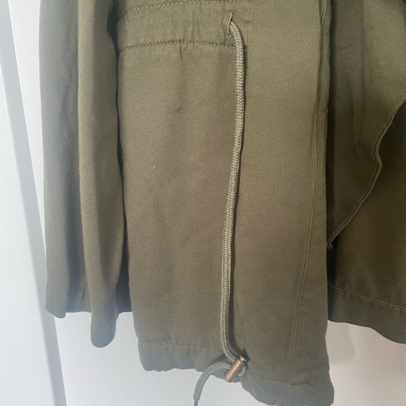 Peace & Pearls Olive Green Jacket Size S - Picture 3 of 9